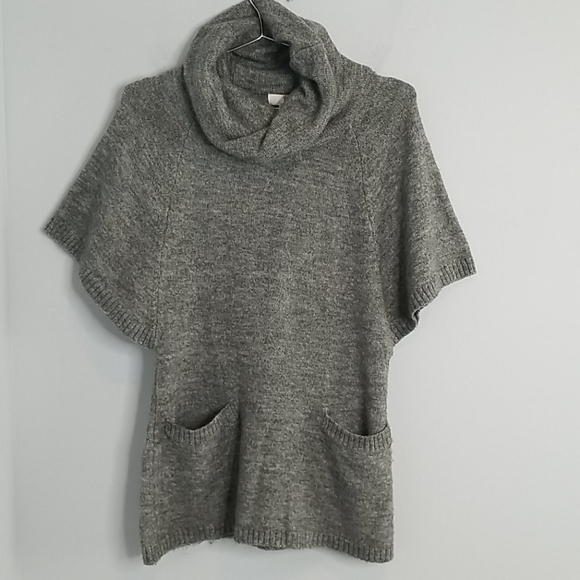 Kenar Cowl Neck BatWing Gray Sweater Small - Picture 1 of 7